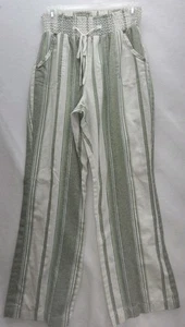 Pantalone donna lino Ci Sono taglia Lg preppy resort vacanza spiaggia - Foto 1 di 8