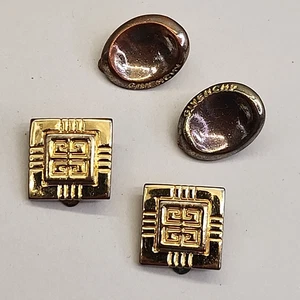 Vintage Givenchy Ohrringe 2 Stück goldfarben 5/8" - Bild 1 von 15