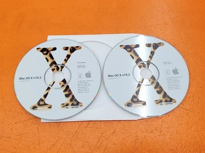 ⭐️⭐️⭐️⭐️⭐️ 2002 Apple Mac OS X v10.2 Install Software 2Z691-3706-A 2Z691-3705-A - Image 1 of 4
