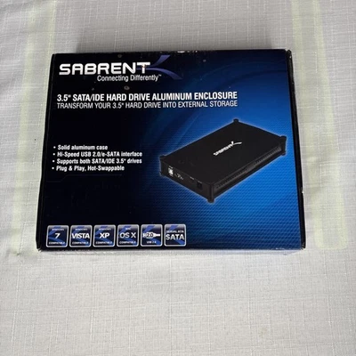 Sabrent 3.5" IDE Hard Drive External storage ECS-STU35K NS B7C - Image 1 of 3
