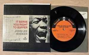 John Lee Hooker - It Serve You Right To Suffer 7” - Signed/Autographed Record - Imagen 1 de 3