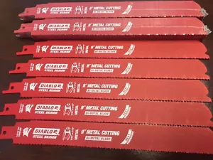 25 PK Freud Diablo 9" Recip Blades METAL DS0914BF25 FIT DEWALT 20V SAWZALLS - Picture 1 of 3