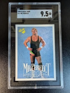 1990 Classic WWF Mr. Perfect #19 SGC 9.5 Mint+ (Cracked Slab) - Picture 1 of 2