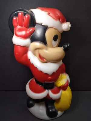 Vintage Empire Mickey Mouse Santa Blow Mold 15” Disney Christmas Tabletop Decor - Image 1 of 4