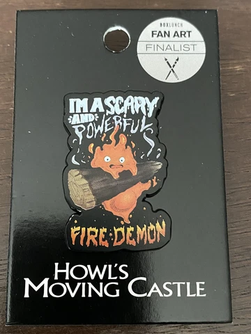 Studio Ghibli Howl's Moving Castle Calcifer Fire Demon Enamel Pin Cover