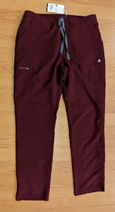 NWT FIGS High waisted Yola Scrub Bottoms Burgundy W22SW2013T- S (29.5" Inseam) - Picture 1 of 6