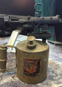 Vintage Brass Works "TURNER" Blow Torch Collectible Mancave Steampunk Decoration - Picture 1 of 4