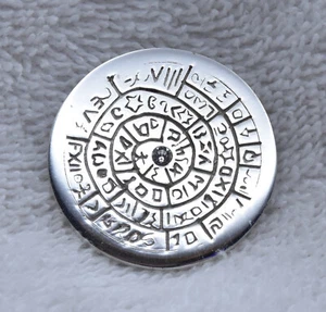 Nikki Lissoni 33mm "Nikki's Wishes" Pendant Coin Swarovski (nlc09) - Picture 1 of 2