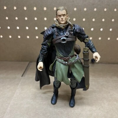 Figura de acción Legolas El Señor de los Anillos 6" con espada y capa Toybiz Marvel 2002 Foto 1 de 4
