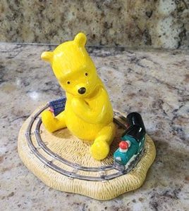 Royal Doulton Winnie the Pooh Figurine TOOT TOOT WENT THE WHISTLE Train Decor - Picture 1 of 5