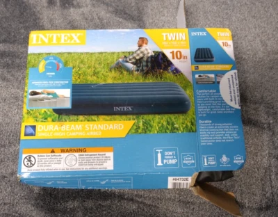 Colchón de cama de aire Intex estándar Dura-Beam de 10 pulgadas - Bomba no incluida - Doble Foto 1 de 3