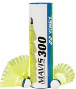Yonex Mavis 300 gelb Nylon Federbälle Medium Speed 1/2 Dzn - Bild 1 von 1