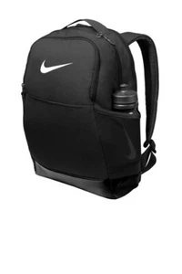 Nike Brasilia Medium Rucksack, schwarz, gepolstert, wasserdicht, bis zu 15 Zoll Laptop - Bild 1 von 3