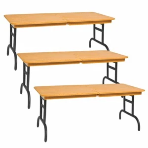 3er Set Spielzeug braun zerbrechbar Tisch Zubehör für 6 Zoll Actionfiguren - Bild 1 von 1