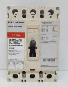 CUTLER HAMMER FD3030 DISYUNTOR 30 AMPERIOS 3 POLOS 600VAC-250VDC - Imagen 1 de 14