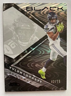 2022 Panini Black TYLER LOCKETT Silver 42/75 Seahawks - Image 1 of 2