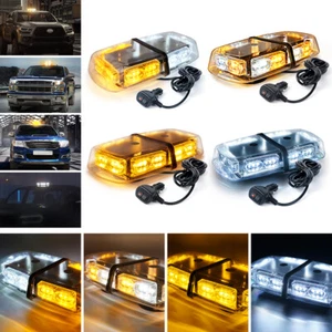 12" Emergency Warning Strobe Beacon Lightbar Rooftop Advisor light Amber/white - Picture 1 of 11