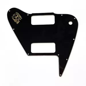 Schwarz 3-lagiger Schlagbrett für Gibson Custom Shop 2 P90 nicht umgekehrter Firebird mit Aufkleber - Bild 1 von 10
