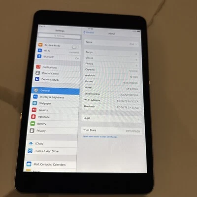 Apple iPad mini 1st Gen 16GB A1432 WiFi 7.9" Space Grey - - Image 1 of 4