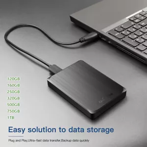 DISQUE DUR EXTERNE USB 3.0 POUR PC MAC Xbox One 500 Go 750 Go 1 To 2 To - NOIR - Photo 1/12