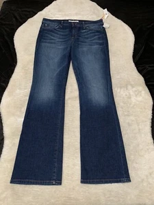 Jeans donna bootcut blu denim vita alta muse nuovi con etichette leggi - Foto 1 di 9