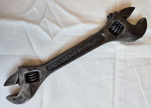 Vintage CRESCENT TOOL 8-10" Steel Double Ended Adjustable Wrench Jamestown USA - Picture 1 of 10