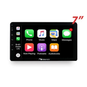 Carplay inalámbrico 7" Android automático navegación por satélite Nakamichi 2-Din universal BT USB NA-A7Z - Imagen 1 de 1