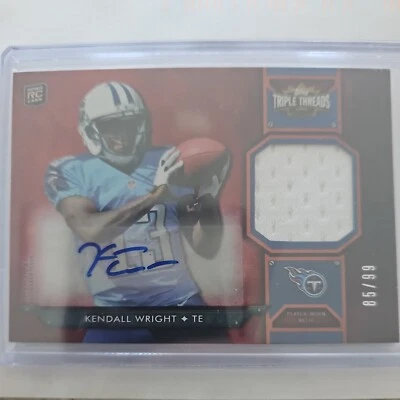 2012 Topps Triple Threads - Rookie Autograph Relics Kendall Wright /99  - Image 1 of 2