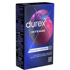 Durex Intense Gerippt & genoppt wärmender Effekt Easy-On Kondome 10er - Bild 1 von 1
