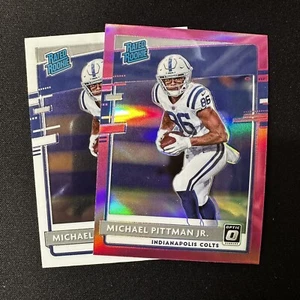 Michael Pittman Jr 2020 OPTIC Rated Rookie PINK Prizm RC + Base #172 - COLTS - Picture 1 of 3