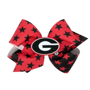 Estrella de dos tonos Georgia Bulldogs King con arco de parche - Imagen 1 de 1