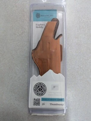 Bianchi 5BHL Thumbsnap OWB Belt Holster .38 .357 For S&W K FRAME 6" Right hand - Image 1 of 3