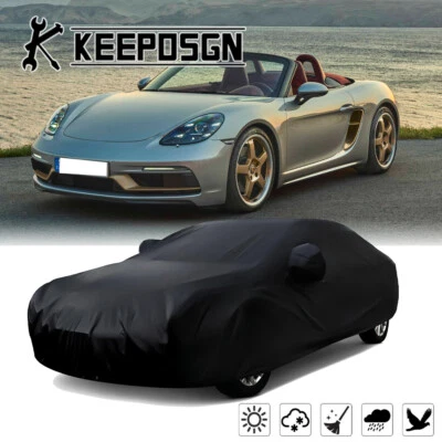 Cubierta completa impermeable UV para Porsche Boxster S satinada elástica interior exterior Foto 1 de 4