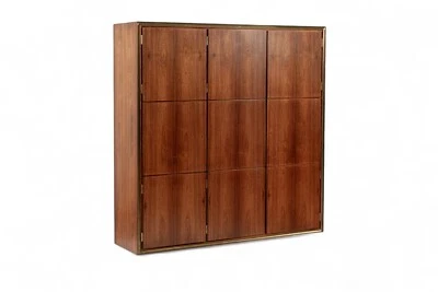 Exceptional Mid Century Danish Floating Rosewood Wall Shelving Cabinet 1950s - Image 1 of 4