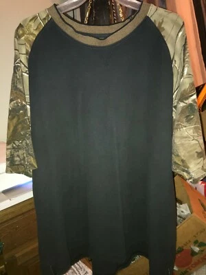 CABELA'S Black & Camo Short Sleeve T-Shirt Outdoor Hunting Shirt Men's 3XL Reg - Image 1 of 4