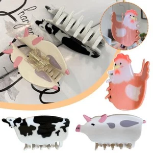 Chicken Hair Clip ,Animal Chicken Shape Hair Clips ,Acetate Animal ❁UK - Picture 1 of 25