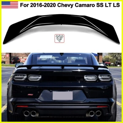 for2016-2023 Chevrolet Camaro Rear Spoiler A Style Gloss Black Wing Brand New - Image 1 of 4