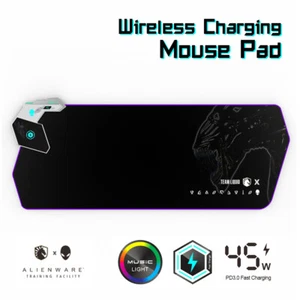 ALIENWARE Podkładka pod mysz do bezprzewodowego ładowania Podkładka pod mysz 45W Szybkie ładowanie Podkładka pod mysz - Zdjęcie 1 z 9