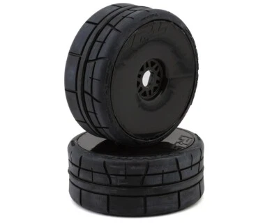 Pro-Line 1/8 Menace HP Speed Run Pre-Mount Belted Tires Black w/Velocity Wheels - Image 1 of 4