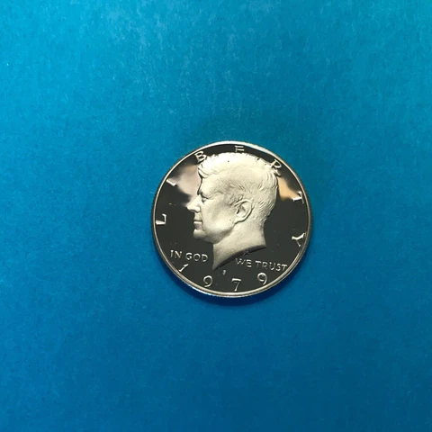 1979 S  Kennedy Proof Half Dollar  Type 2 Clear "S"     FREE SHIP Cover