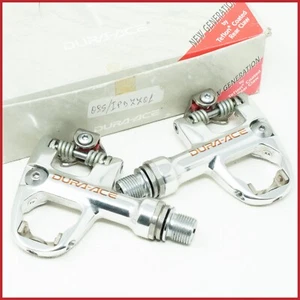 NOS SHIMANO DURA ACE PD-7701 PEDALS VINTAGE RACING BICYCLE OLD CLEATS 7700 SPD - Picture 1 of 10