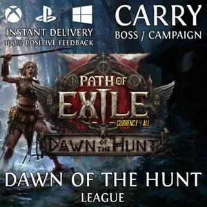 Boss / Campaign Carry - Path Of Exile 2  POE Dawn of the Hunt- PS5 XBOX PC - Picture 1 of 1