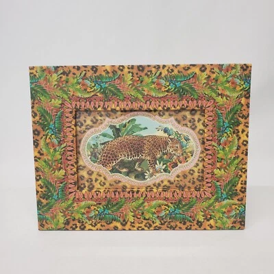 Michel Studio Leopard Print 4x6 Photo Frame John Grossman Collection of Antiques - Image 1 of 4