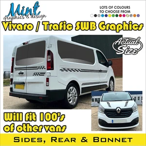 SWB FIAT TALENTO CAMPER MOTORHOME STRIPES GRAPHICS DECALS ANY COLOUR ST 005 - Picture 1 of 4