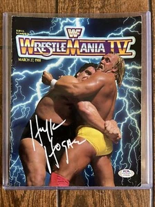 HULK HOGAN SIGNED WWE WWF WRESTLEMANIA 4 PROGRAM PSA ITP AUTOGRAPH - Picture 1 of 8
