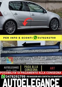 0422 💎Spoiler Minigonne Laterali per VW GOLF 5, MK5 " R32 look " ABS Plastica - Foto 1 di 5