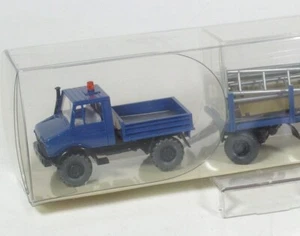 1:87 Unimog U 1700 m. ciondolo ad anello + ponteggio Viking 27 392 come nuovo  IMBALLO ORIGINALE - Foto 1 di 2