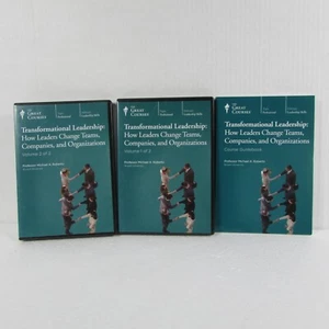 The Great Courses Transformational Leadership 12-disc CD Set + Guidebook - Imagen 1 de 2