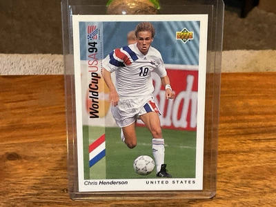 Copa Mundial de la FIFA 1993 Upper Deck Preview Promo WC-P3 Chris Henderson EE. UU. Como nuevo Foto 1 de 3