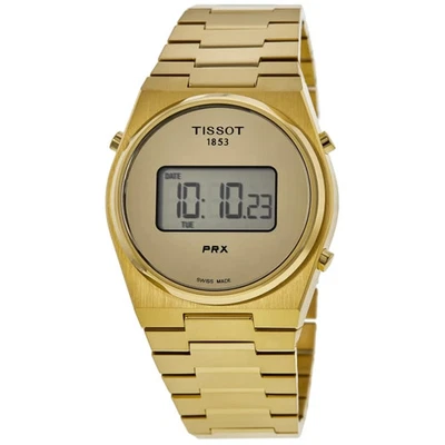 New Tissot PRX Digital 35mm Yellow Gold PVD Unisex Watch T137.263.33.020.00 - Image 1 of 4